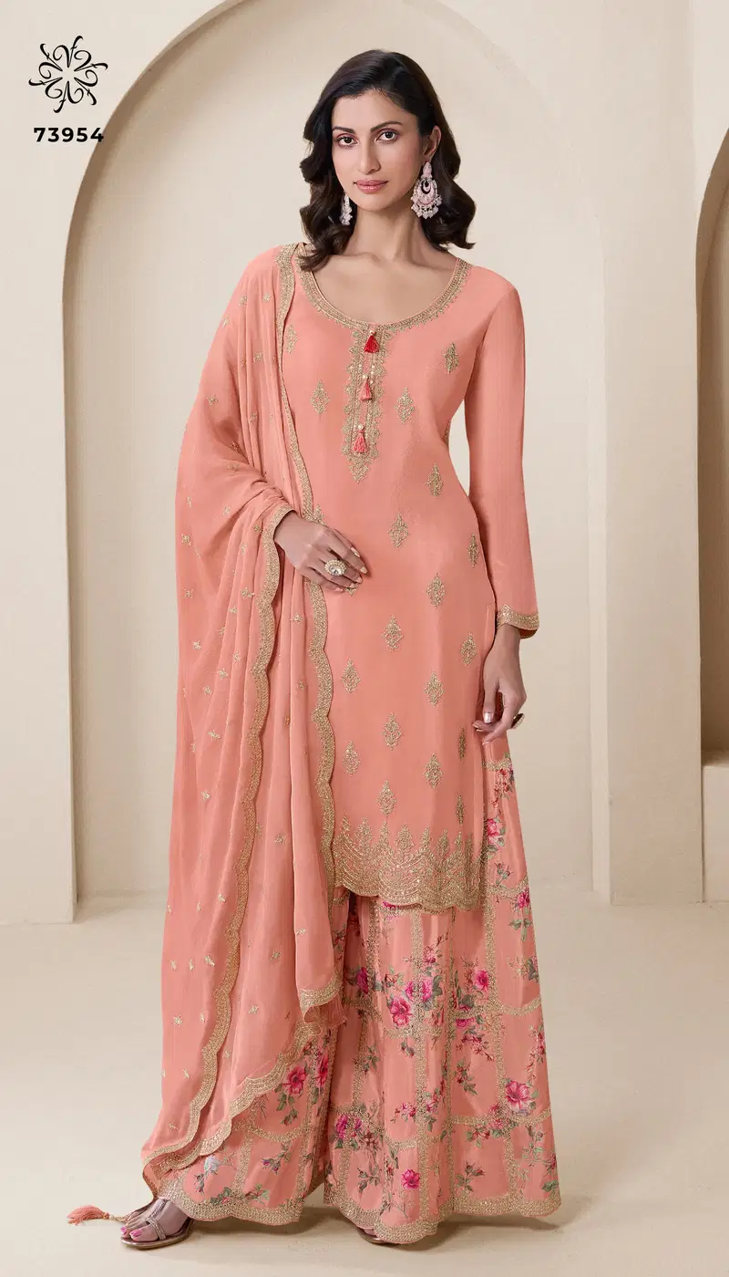  Kuleesh Aakriti by Vinay  Chinon Designer Salwar Kameez Collection